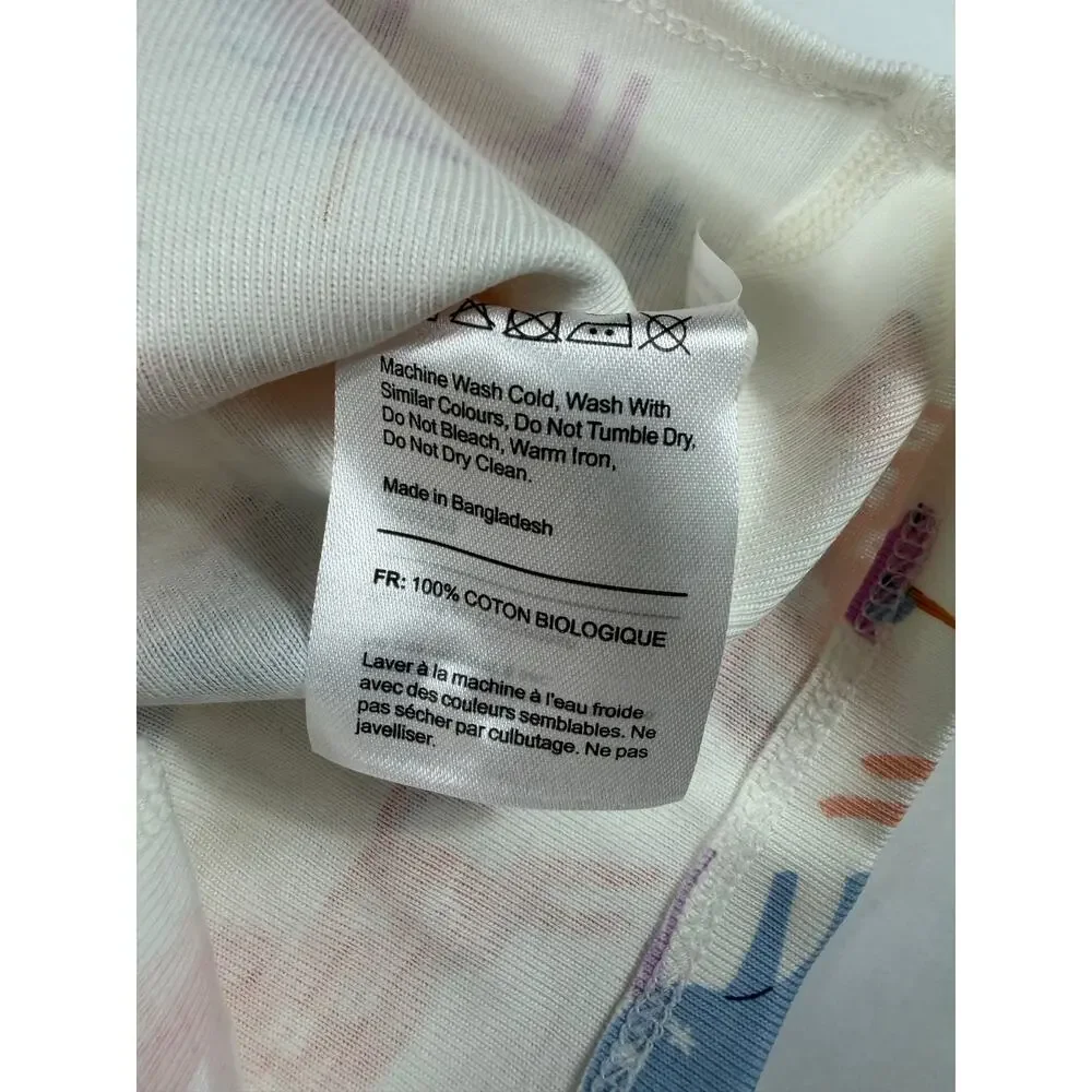 NEW Quince Unicorn Short Sleeve Pajamas Set Size 2